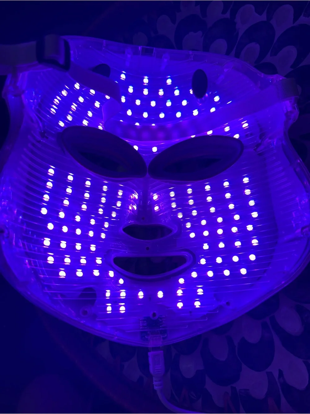 LED Facial Mask Therapy Device - White